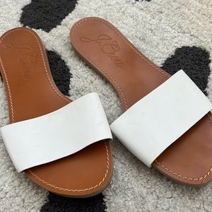 White j crew sandals